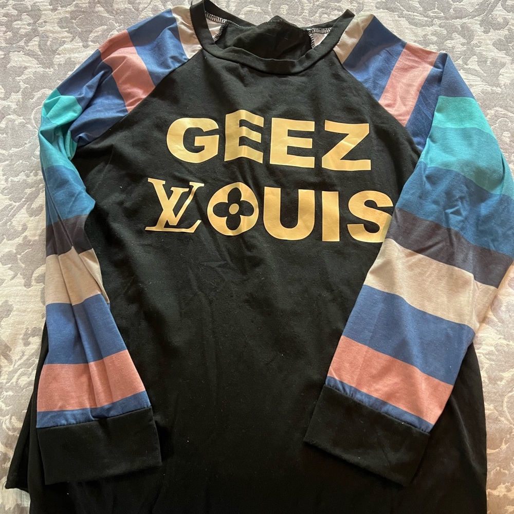NWOT Geez Louis long sleeve shirt